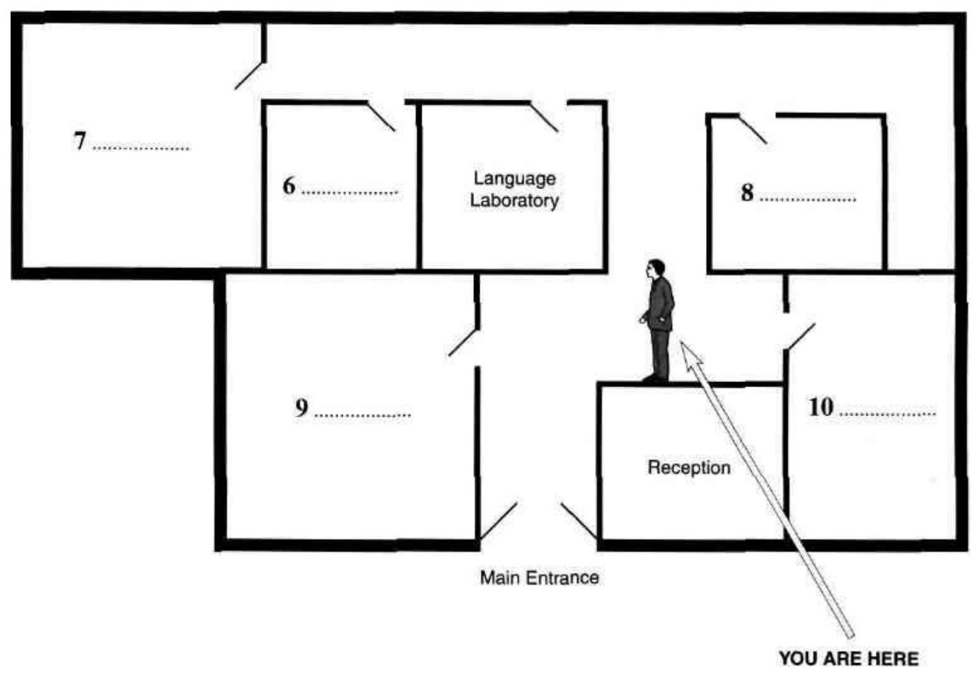 Cambridge IELTS 3 Listening Test 2 questions 6-10 map of campus/laboratories 